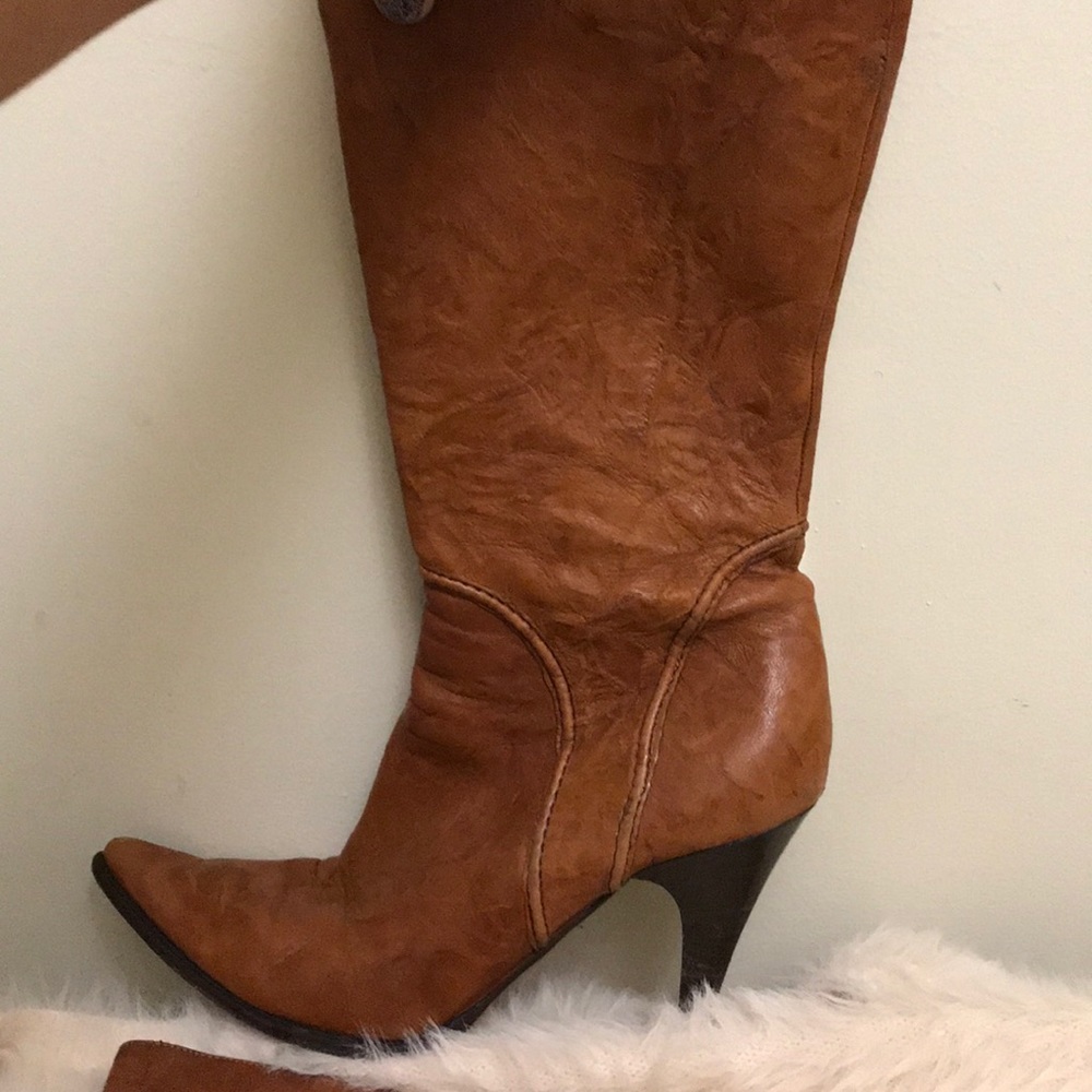 Leather boots